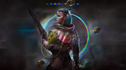 赛博朋克 佣兵少女