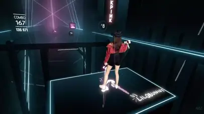 VR美女耍光剑~（高能酷炫版）