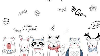 可爱卡通小动物