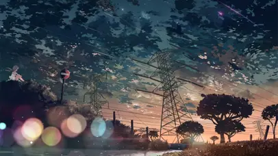 唯美的夜空