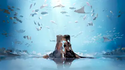 阳光海洋姐妹少女