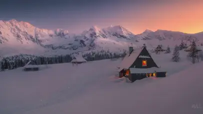 雪中小屋
