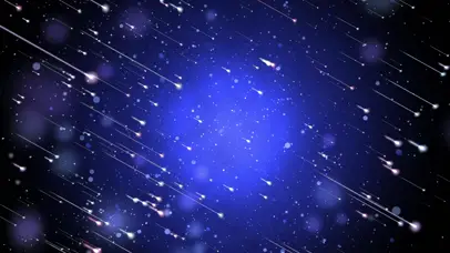 流星蓝色星空