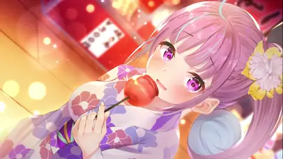 吃棒棒糖的女孩