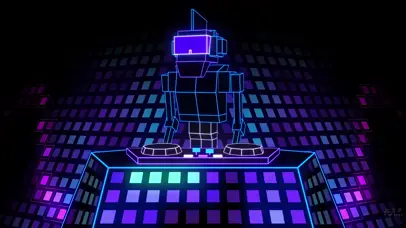 机器人打碟~【酷炫多彩版】