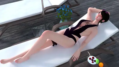 翼国度 泳装公主睡着了