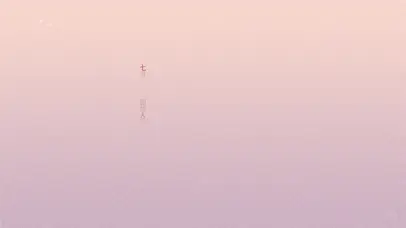 古风粉色鸳鸯七夕节