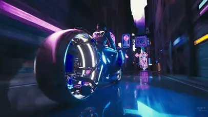 赛博朋克中国城骑行