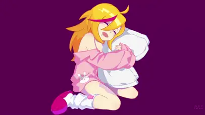 魔性抱枕瞌睡女孩