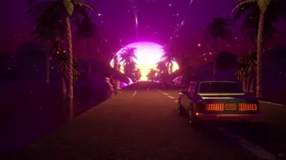 高速驰骋的汽车