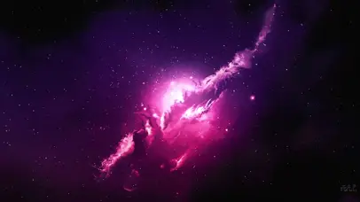 唯美紫色星云