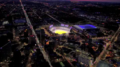 4k城市夜景航拍