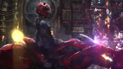 赛博朋克 机车少女