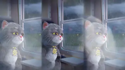 斑布猫-雨后彩虹