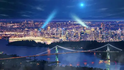 唯美梦幻城市夜景