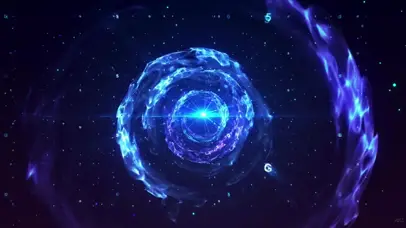 太空中的烟雾光波