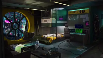 4K 赛博朋克 房间