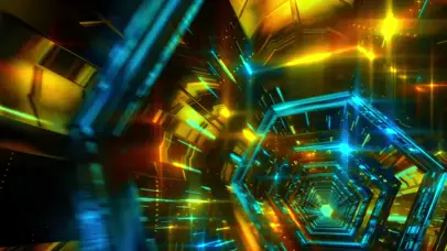 4K科技金属隧道