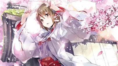 4K樱花巫女