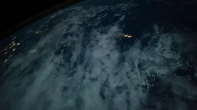 太空看地球夜实拍