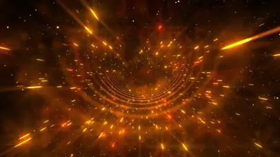 4k花火粒子空间隧道