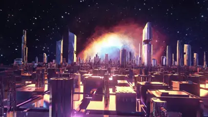 4k宇宙上的城市