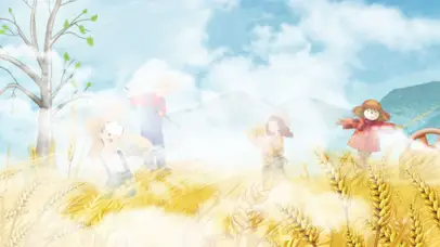 二十四节气卡通夏季夏日夏天芒种