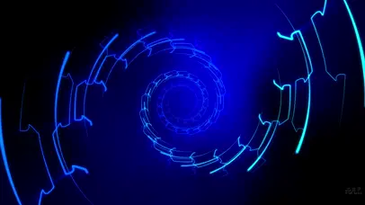 蓝色科技循环桌面