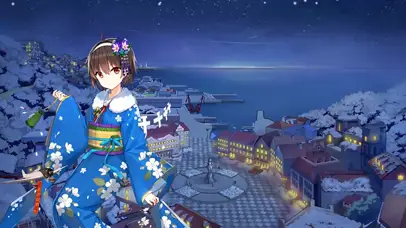 雪中少女