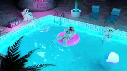 宇航员泳池~（高清悠闲版）