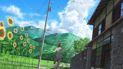 急冲冲回家的女孩