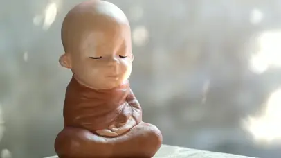 泥娃娃可爱雕像4k