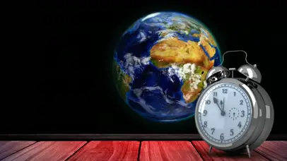 4K超清时钟地球