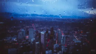 放松入眠 城市雨屏