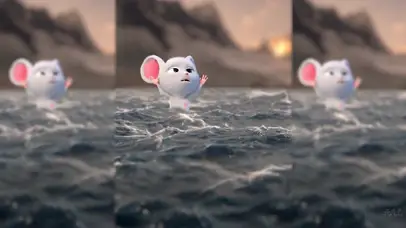 斑布猫-水中救鼠