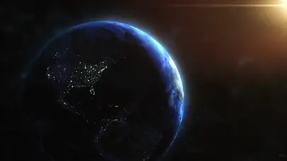 4k 太阳下的地球