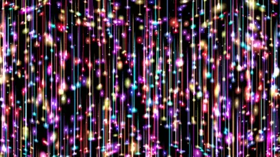 多彩流星雨带鱼屏