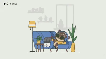 飞行模式 听音乐的小浣熊