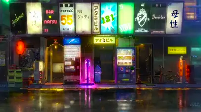 雨天城市街道