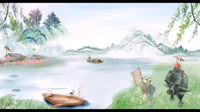 清明水墨风景4K