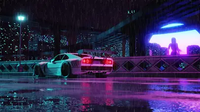 雨夜跑车