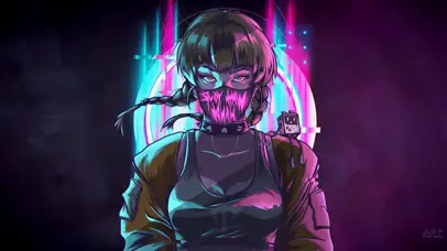 赛博朋克音频少女