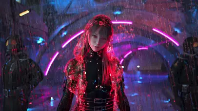 赛博朋克 唯美女孩