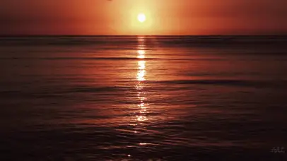 大海的夕阳