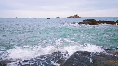 4K大海海浪自然风景