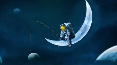 梦幻宇航员（高清动态壁纸）