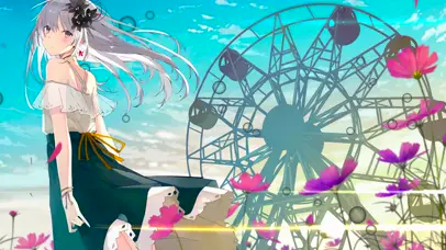 游乐园气泡少女