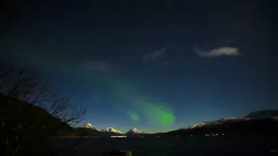 美丽极光-北极风景