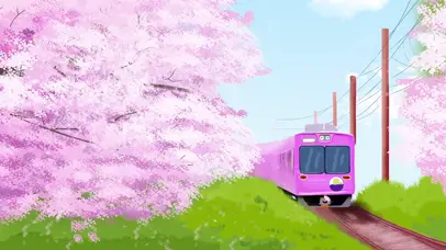 樱花小火车