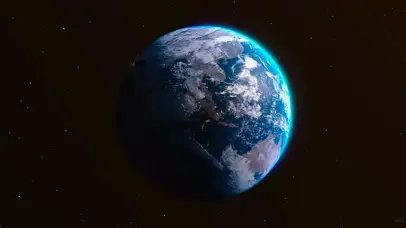 慢转的太空地球